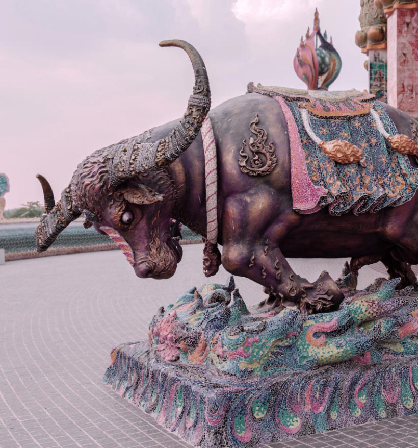 Wat Ban Rai Bull Sculpture